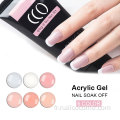 Fabriquer un ensemble de clous de gel en poly gel en étiquette privée personnalisée pour Lady&#39;s Nail Beauty